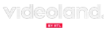 Videoland by RTL logo with 'videoland' in white, lowercase text and 'by RTL' in smaller red, uppercase letters underneath.